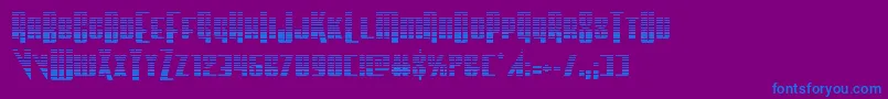 Vindicatorgrad Font – Blue Fonts on Purple Background