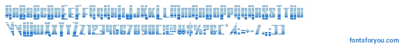 Шрифт Vindicatorgrad – синие шрифты на белом фоне