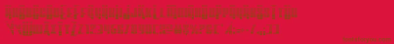 Vindicatorgrad Font – Brown Fonts on Red Background