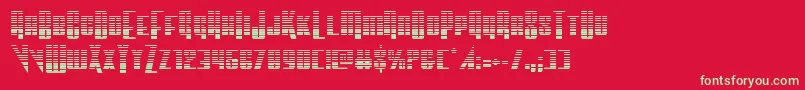 Шрифт Vindicatorgrad – зелёные шрифты на красном фоне