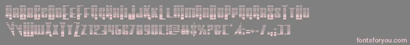 フォントVindicatorgrad – 灰色の背景にピンクのフォント
