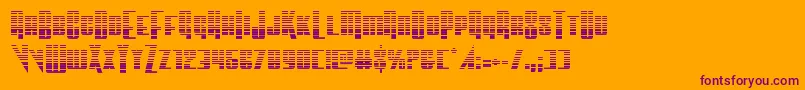 Vindicatorgrad Font – Purple Fonts on Orange Background