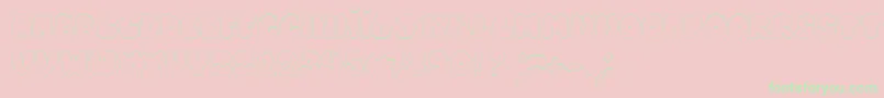 HappyBrownCat Font – Green Fonts on Pink Background