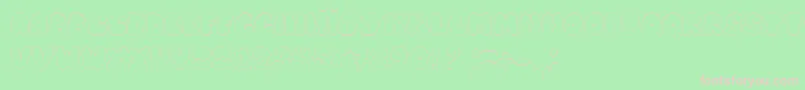 HappyBrownCat Font – Pink Fonts on Green Background