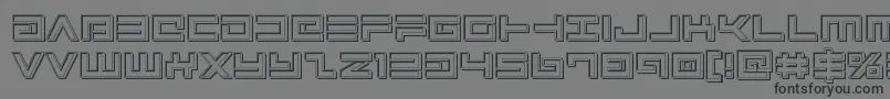 Avengerengrave Font – Black Fonts on Gray Background