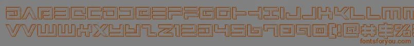Avengerengrave Font – Brown Fonts on Gray Background