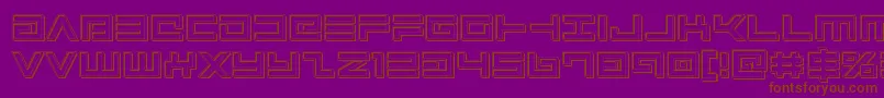 Avengerengrave Font – Brown Fonts on Purple Background