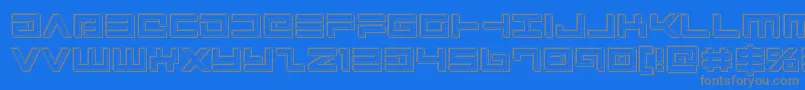 fuente Avengerengrave – Fuentes Grises Sobre Fondo Azul