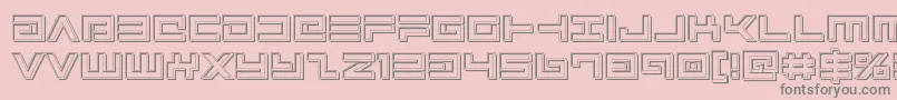 Avengerengrave Font – Gray Fonts on Pink Background
