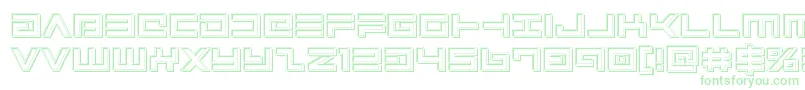 Avengerengrave Font – Green Fonts on White Background