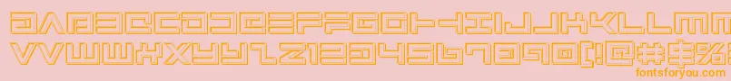 Avengerengrave Font – Orange Fonts on Pink Background