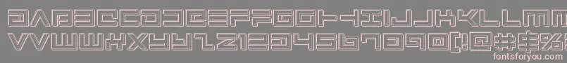 Avengerengrave Font – Pink Fonts on Gray Background