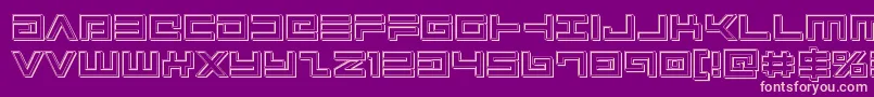 Avengerengrave Font – Pink Fonts on Purple Background