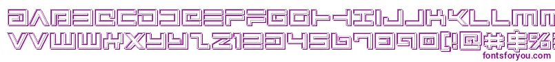 Avengerengrave Font – Purple Fonts on White Background