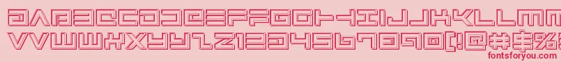 Avengerengrave Font – Red Fonts on Pink Background