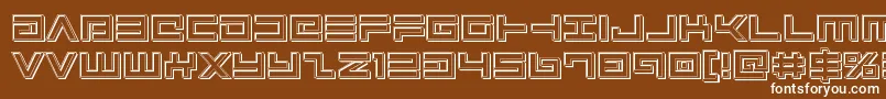 Avengerengrave Font – White Fonts on Brown Background