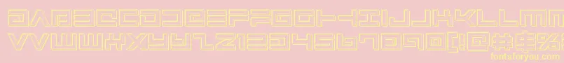 Avengerengrave Font – Yellow Fonts on Pink Background