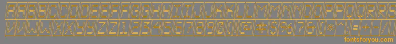 ALcdnovacmotlobl Font – Orange Fonts on Gray Background