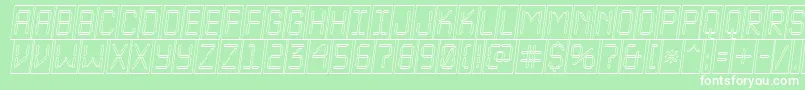 ALcdnovacmotlobl Font – White Fonts on Green Background