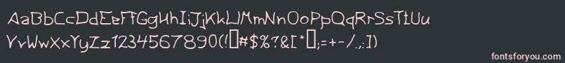 Thirtyeight Font – Pink Fonts on Black Background