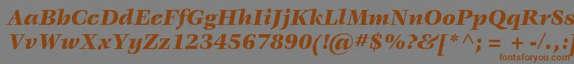 fuente VeljovicstdBlackitalic – Fuentes Marrones Sobre Fondo Gris