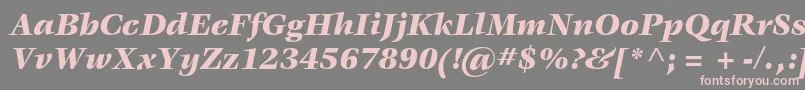 fuente VeljovicstdBlackitalic – Fuentes Rosadas Sobre Fondo Gris