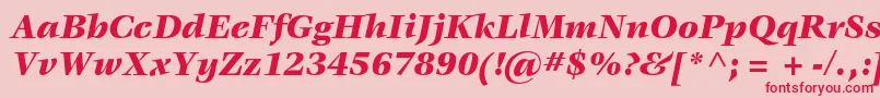 fuente VeljovicstdBlackitalic – Fuentes Rojas Sobre Fondo Rosa
