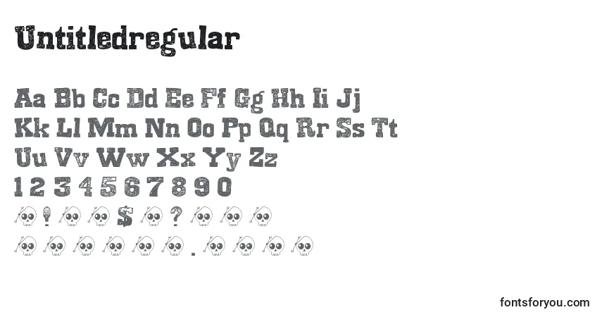 Schriftart Untitledregular – Alphabet, Zahlen, spezielle Symbole