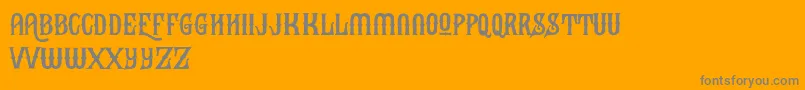 BlackHeatFree Font – Gray Fonts on Orange Background