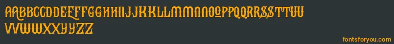 BlackHeatFree Font – Orange Fonts on Black Background