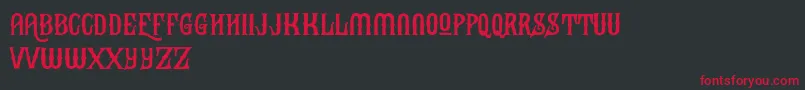 BlackHeatFree Font – Red Fonts on Black Background