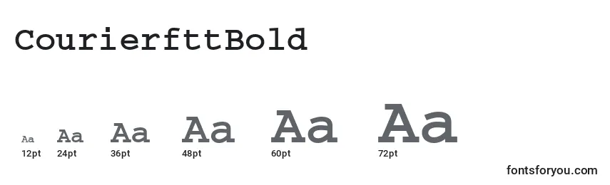 CourierfttBold Font Sizes