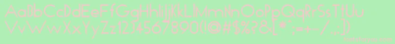 Ft37 Font – Pink Fonts on Green Background