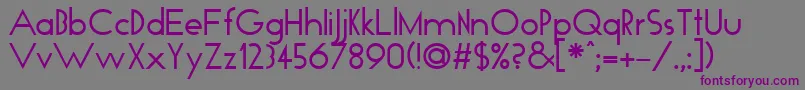 Ft37 Font – Purple Fonts on Gray Background
