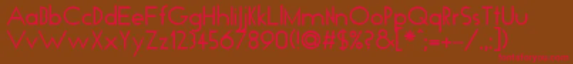 Ft37 Font – Red Fonts on Brown Background
