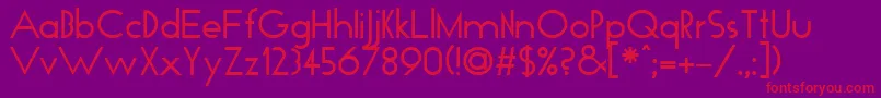 Ft37-Schriftart – Rote Schriften auf violettem Hintergrund