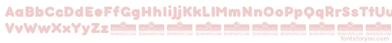 BubbleboddyneueExtraboldTrial-fontti – vaaleanpunaiset fontit valkoisella taustalla