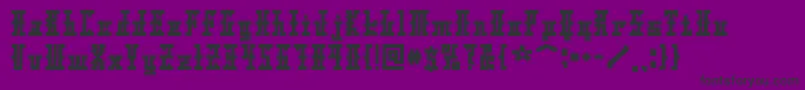 Xolto Font – Black Fonts on Purple Background