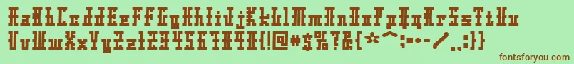 Xolto Font – Brown Fonts on Green Background