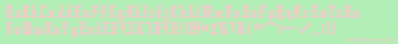 Xolto Font – Pink Fonts on Green Background