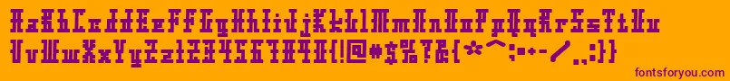 Xolto Font – Purple Fonts on Orange Background