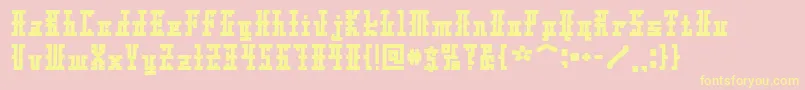 Xolto Font – Yellow Fonts on Pink Background