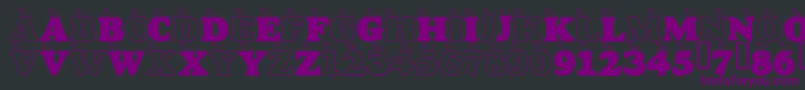 LmsASnailsPace Font – Purple Fonts on Black Background