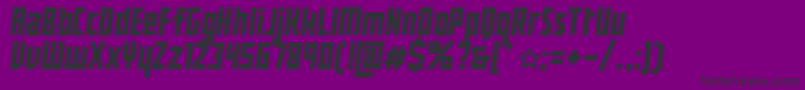 BuranUssr Font – Black Fonts on Purple Background