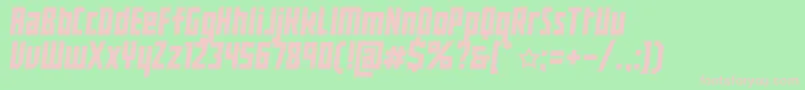 fuente BuranUssr – Fuentes Rosadas Sobre Fondo Verde
