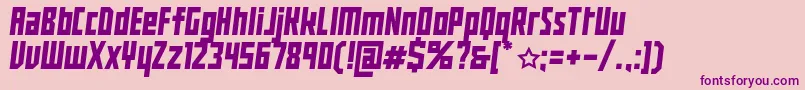 BuranUssr Font – Purple Fonts on Pink Background