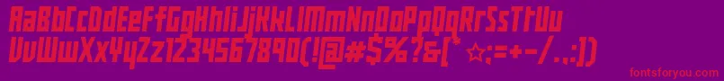 Police BuranUssr – polices rouges sur fond violet