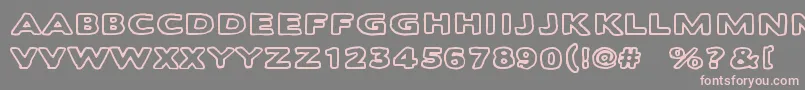 Balochisaurus Font – Pink Fonts on Gray Background