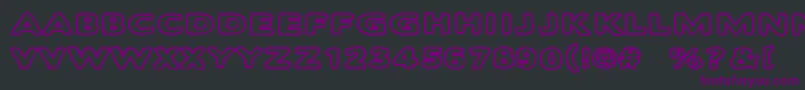 Balochisaurus Font – Purple Fonts on Black Background