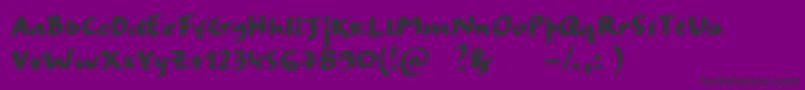 StrangewaysBoldSample Font – Black Fonts on Purple Background